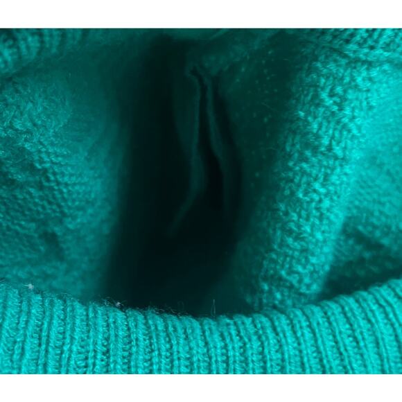 Vintage Rainbow Ridge Green Teal 100% Acrylic Crewneck Sweater-Large - Picture 6 of 6